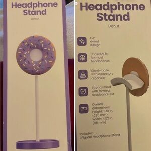 Donut Headphone Stand. 11.61” High.  NIB